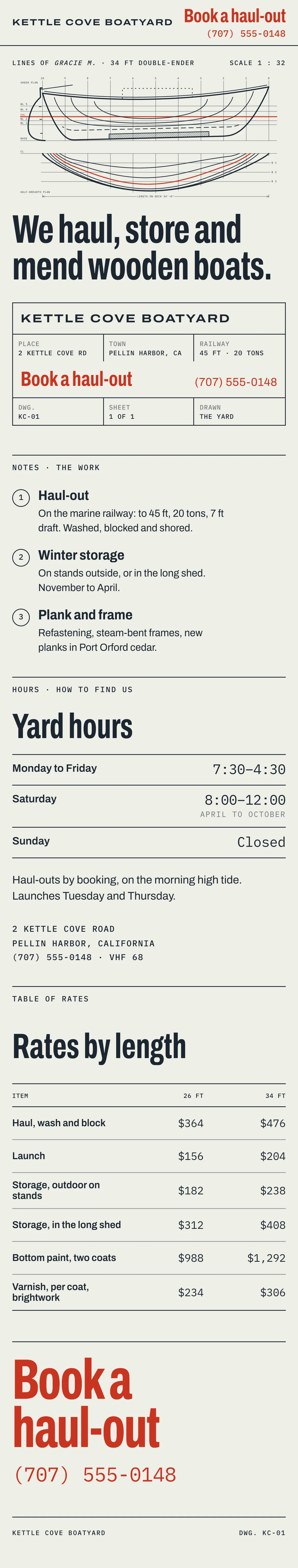 The same site on a phone